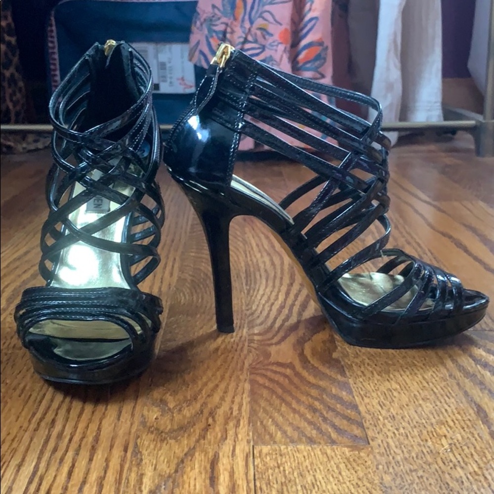 Steve Madden Black Sandal Heels